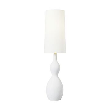 Antonina One Light Floor Lamp in Marion White by Visual Comfort Studio