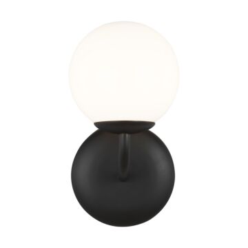 Galassia One Light Vanity in Midnight Black by Visual Comfort Studio