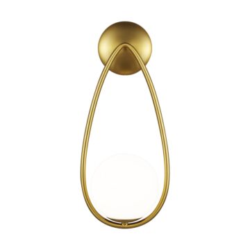 Galassia One Light Wall Sconce in Burnished Brass by Visual Comfort Studio