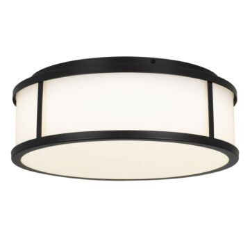 Alteck Panel Round Flush Mount in Sand Black