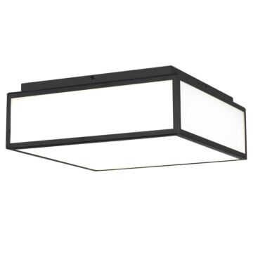 Alteck Panel Square Flush Mount in Sand Black