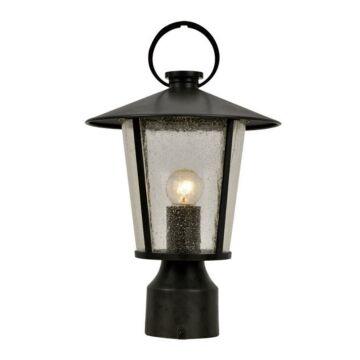 Andover One Light Outdoor Post Mount in Matte Black by Crystorama
