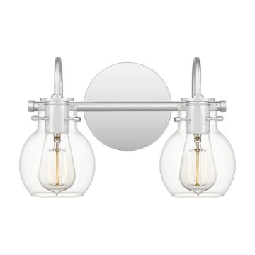 Quoizel Andrews 2 Light Bathroom Vanity Light in Polished Chrome