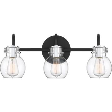 Quoizel Andrews 3 Light Bathroom Vanity Light in Earth Black