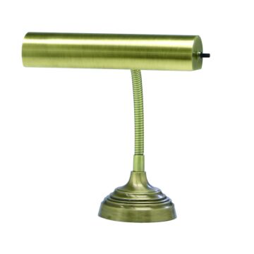 Advent 1-Light Piano with Desk Lamp in Antique Brass