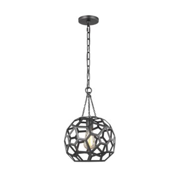 Feccetta One Light Pendant in Midnight Black by Visual Comfort Studio