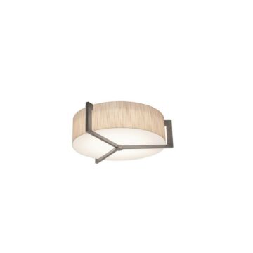 Apex Two Light Flush Mount in Jute Weathered Grey by AFX Lighting