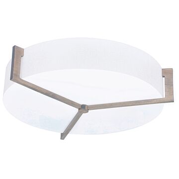 Apex LED Flush Mount in Linen White Weathered Grey by AFX Lighting
