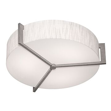 Apex LED Flush Mount in Jute Weathered Grey by AFX Lighting
