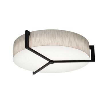 Apex Three Light Flush Mount in Jute Espresso by AFX Lighting