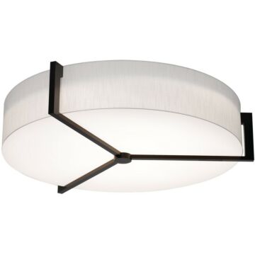 Apex LED Ceiling Mount in Linen White Espresso by AFX Lighting