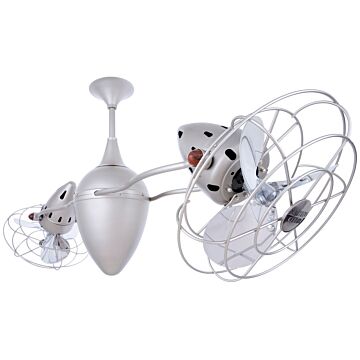 Ar Ruthiane 48 46" Ceiling Fan in Brushed Nickel