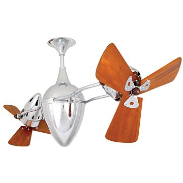 Ar Ruthiane 48" Ceiling Fan in Polished Chrome