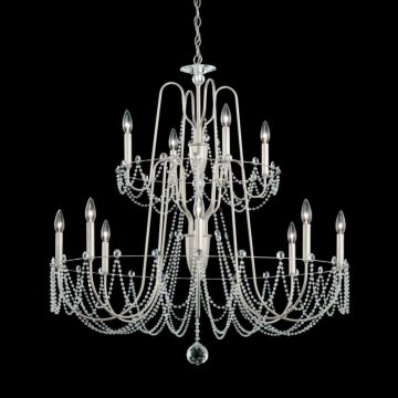 Esmery 12 Light Chandelier in Etruscan Gold by Schonbek