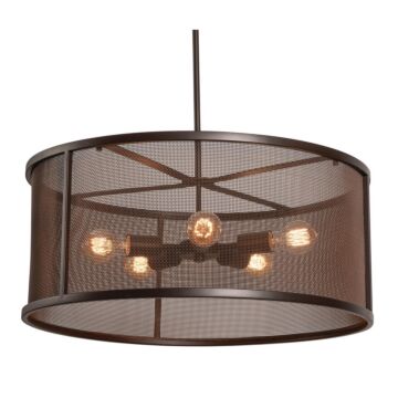Austin Five Light Pendant in Bronze by AFX Lighting