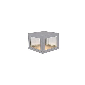 Avenue Outdoor LED Pillar Mount in Silver by Avenue Lighting