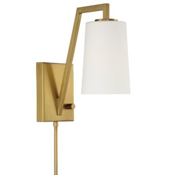 Avon One Light Wall Sconce in Aged Brass by Crystorama
