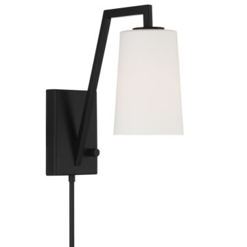 Avon One Light Wall Sconce in Matte Black by Crystorama
