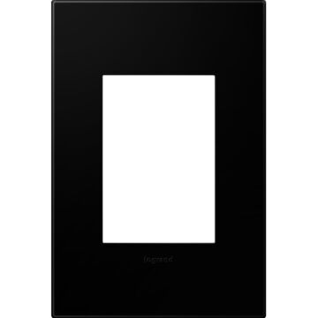 LeGrand adorne Black Ink 1 Opening + Wall Plate