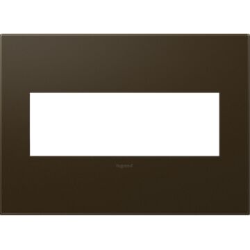 LeGrand adorne Bronze 3 Opening Wall Plate