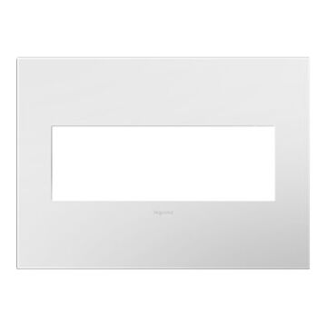 LeGrand adorne Gloss White 3 Opening Wall Plate