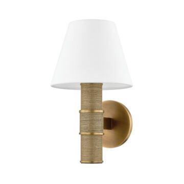 Denton One Light Wall Sconce in Patina Brass by Troy Lighting