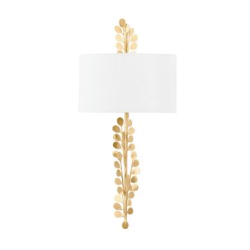 Adrienne Two Light Wall Sconce in Vintage Gold Leaf by Troy Lighting