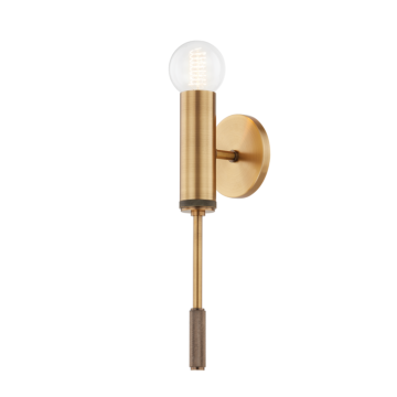 Chino One Light Wall Sconce in Patina Brass by Troy Lighting