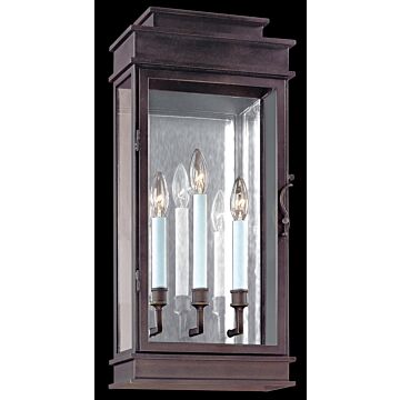 Troy Vintage 3 Light 24 Inch Outdoor Wall Light in Vintage Bronze