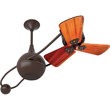 Brisa 2000 3-Speed AC 40" Ceiling Fan in Bronzette with Mahogany blades