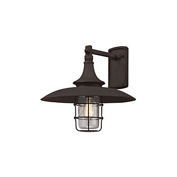 Troy Allegheny 16 Inch Outdoor Wall Light in Centennial Rust