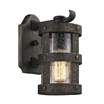 Barbosa One Light Wall Lantern in Aged Pewter by Troy Lighting