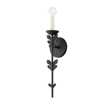 Florian One Light Wall Sconce in Black Iron by Troy Lighting