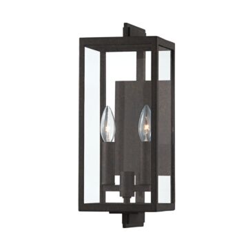 Nico Two Light Outdoor Wall Sconce in French Iron by Troy Lighting