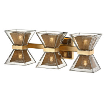 Expression Six Light Bath and Vanity in Gold Leaf by Troy Lighting