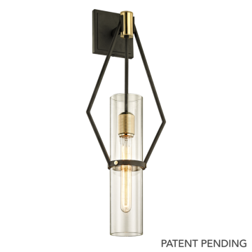 Raef One Light Wall Sconce in Textured Bronze Brushed Brass by Troy Lighting