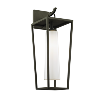 Mission Beach One Light Wall Lantern in Textured Black by Troy Lighting