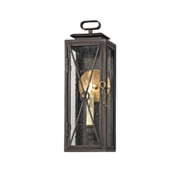 Randolph One Light Wall Lantern in Vintage Bronze by Troy Lighting
