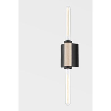 Cruiz Two Light Wall Sconce in Soft Black by Troy Lighting