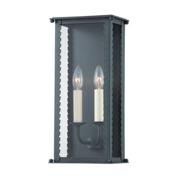 Zuma Two Light Outdoor Wall Sconce in Verdigris by Troy Lighting