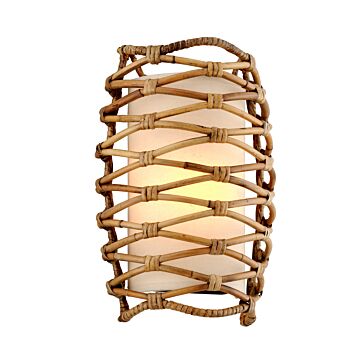 Balboa One Light Wall Sconce in Textured Bronze by Troy Lighting
