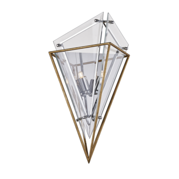 Troy Epic 2 Light 16 Inch Wall Sconce in Gold Leaf