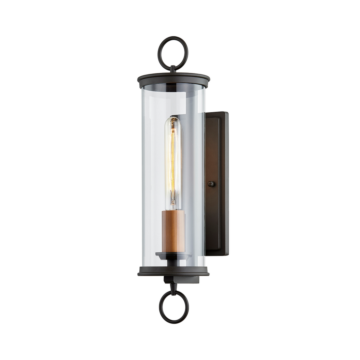 Aiden One Light Wall Sconce in Textured Bronze by Troy Lighting