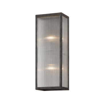 Tisoni Two Light Outdoor Wall Sconce in French Iron by Troy Lighting