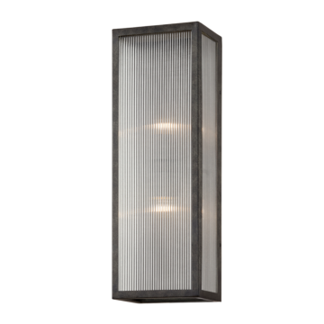 Tisoni Two Light Outdoor Wall Sconce in French Iron by Troy Lighting