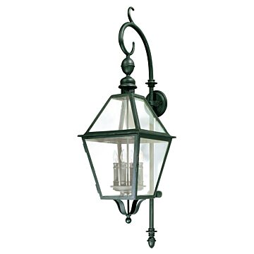 Townsend Four Light Wall Lantern in Textured Black by Troy Lighting