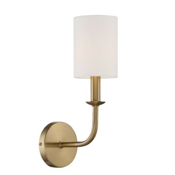Bailey One Light Wall Sconce in Aged Brass by Crystorama