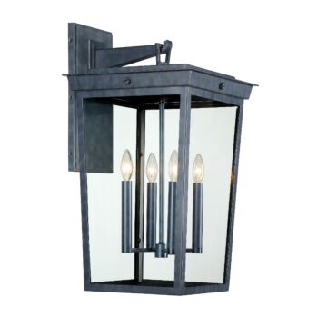 Belmont Four Light Outdoor Wall Sconce in Graphite by Crystorama