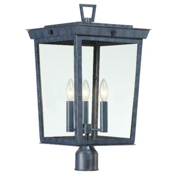 Belmont Three Light Outdoor Post Mount in Graphite by Crystorama