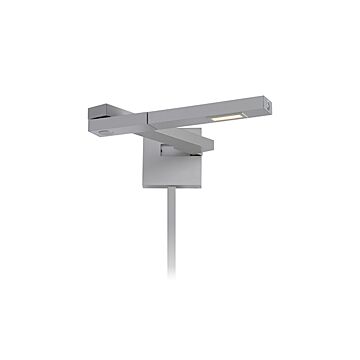Flip LED Swing Arm Wall Lamp in Titanium by W.A.C. Lighting